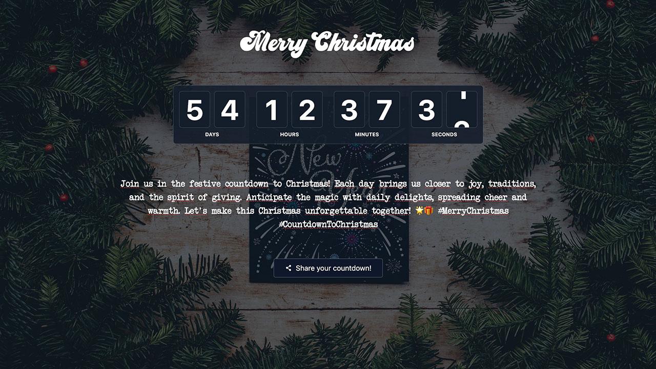 Interactive & Customizable Countdown Timer