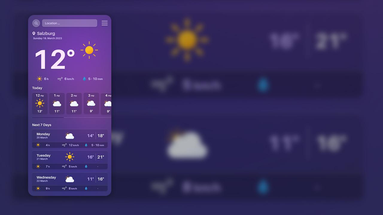 Weather App UI